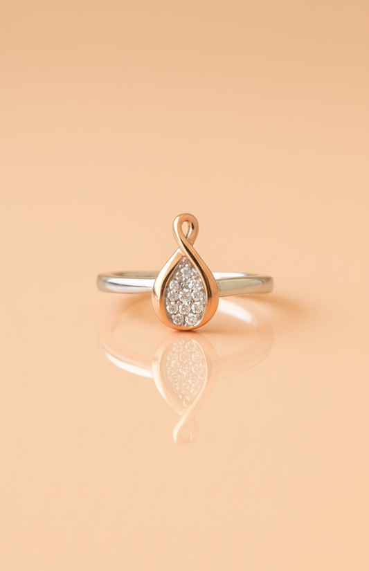 Teardrop Embrace Ring
